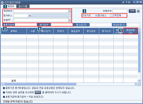 랩잔고현황 메인