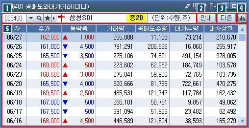 공매도/대차(미니) [6481]